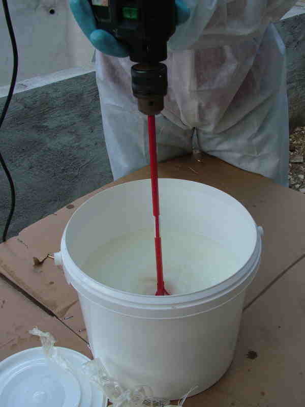 La construction du bassin � ko� de JFR - enduit de finition et d'�tanchement  15 