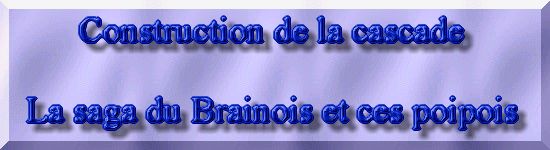 R�habiltation d'un bassin du Branois - construction de la cascade  1 