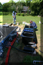 La construction pas � pas du bassin � ko� de mon voisin  57 